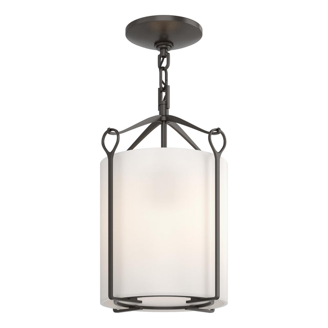 Hubbardton Forge 2020 Oil Rubbed Bronze Opal Glass (GG) Bow Semi-Flush