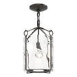 Hubbardton Forge 2020 Oil Rubbed Bronze Water Glass (LL) Bow Semi-Flush