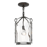 Hubbardton Forge 2020 Oil Rubbed Bronze Water Glass (LL) Bow Semi-Flush