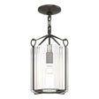 Hubbardton Forge 2020 Oil Rubbed Bronze Clear Glass (ZM) Bow Semi-Flush