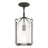 Hubbardton Forge 2020 Oil Rubbed Bronze Clear Glass (ZM) Bow Semi-Flush