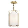 Hubbardton Forge 2020 Modern Brass Opal Glass (GG) Bow Semi-Flush