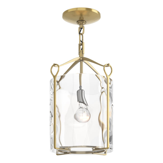 Hubbardton Forge 2020 Modern Brass Water Glass (LL) Bow Semi-Flush