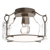 Hubbardton Forge 2020 Bronze Water Glass (LL) Bow Medium Semi-Flush