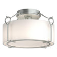 Hubbardton Forge 2020 Vintage Platinum Opal Glass (GG) Bow Medium Semi-Flush