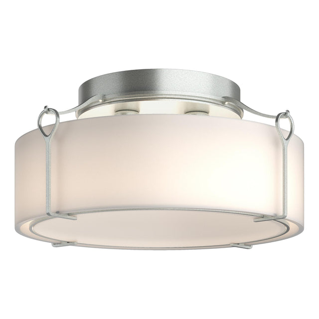 Hubbardton Forge 2020 Vintage Platinum Opal Glass (GG) Bow Large Semi-Flush