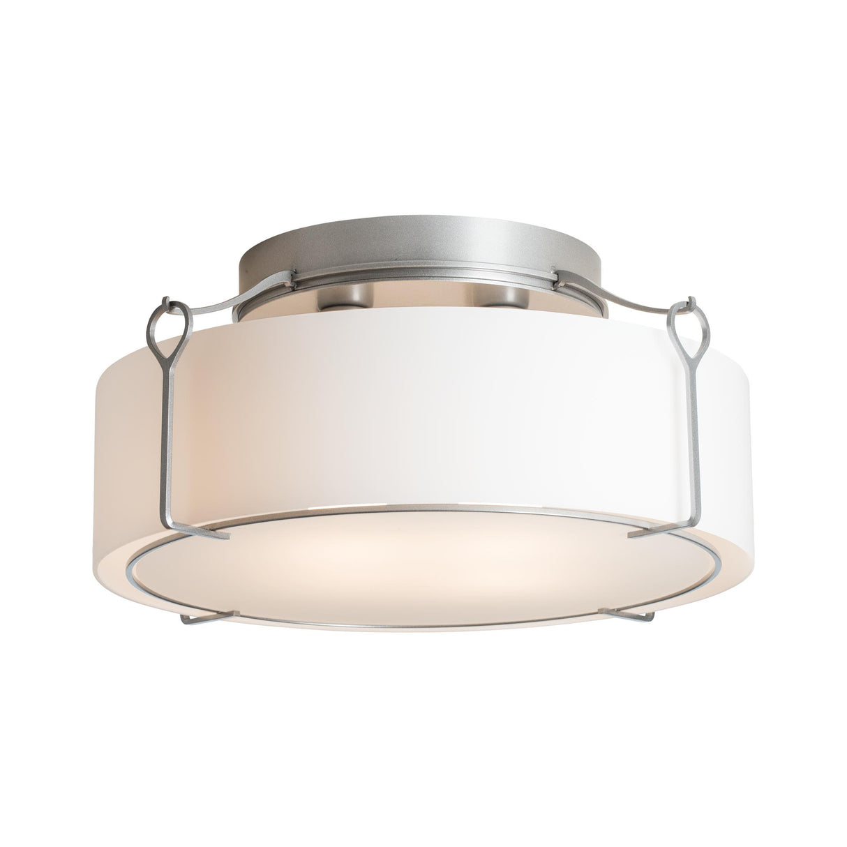 Hubbardton Forge 2020 Vintage Platinum Opal Glass (GG) Bow Large Semi-Flush