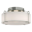 Hubbardton Forge 2020 Sterling Opal Glass (GG) Bow Large Semi-Flush