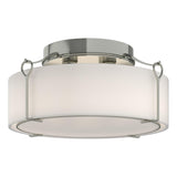 Hubbardton Forge 2020 Sterling Opal Glass (GG) Bow Large Semi-Flush
