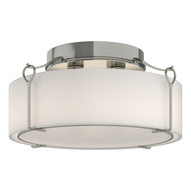 Hubbardton Forge 2020 Sterling Opal Glass (GG) Bow Large Semi-Flush