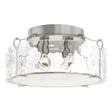 Hubbardton Forge 2020 Sterling Water Glass (LL) Bow Large Semi-Flush