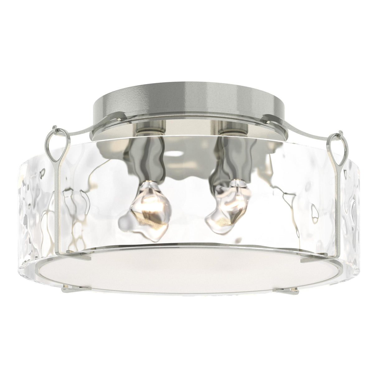 Hubbardton Forge 2020 Sterling Water Glass (LL) Bow Large Semi-Flush
