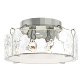 Hubbardton Forge 2020 Sterling Water Glass (LL) Bow Large Semi-Flush