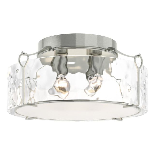 Hubbardton Forge 2020 Sterling Water Glass (LL) Bow Large Semi-Flush