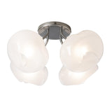 Hubbardton Forge 2022 Sterling Frosted Glass (FD) Ume 4-Light Semi-Flush