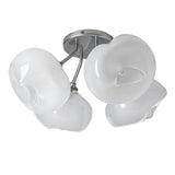 Hubbardton Forge 2022 Sterling Frosted Glass (FD) Ume 4-Light Semi-Flush
