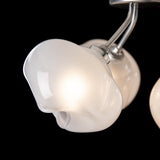Hubbardton Forge 2022 Sterling Frosted Glass (FD) Ume 4-Light Semi-Flush