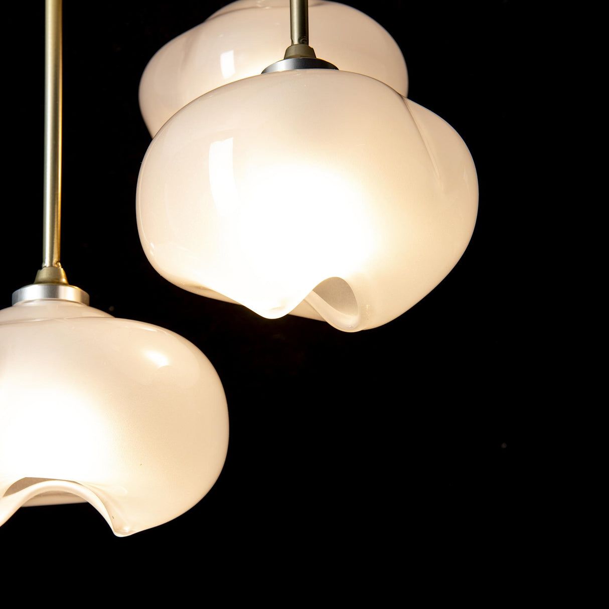 Hubbardton Forge 2022 Modern Brass Frosted Glass (FD) Ume 3-Light Semi-Flush