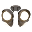 Hubbardton Forge 2022 Oil Rubbed Bronze Bronze Opal Glass (GG) Brooklyn 4-Light Double Shade Semi-Flush