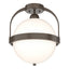 Hubbardton Forge 2022 Bronze Opal Glass (GG) Atlas Semi-Flush
