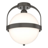 Hubbardton Forge 2022 Dark Smoke Opal Glass (GG) Atlas Semi-Flush