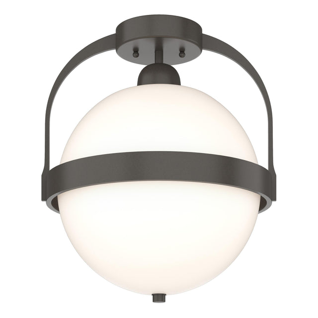 Hubbardton Forge 2022 Dark Smoke Opal Glass (GG) Atlas Semi-Flush