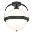 Hubbardton Forge 2022 Black Opal Glass (GG) Atlas Semi-Flush