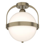 Hubbardton Forge 2022 Soft Gold Opal Glass (GG) Atlas Semi-Flush