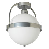 Hubbardton Forge 2022 Sterling Opal Glass (GG) Atlas Semi-Flush