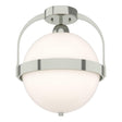 Hubbardton Forge 2022 Sterling Opal Glass (GG) Atlas Semi-Flush