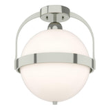 Hubbardton Forge 2022 Sterling Opal Glass (GG) Atlas Semi-Flush