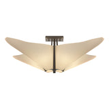 Hubbardton Forge 2011 Dark Smoke Spun Frost (SH) Kirigami Semi-Flush