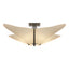 Hubbardton Forge 2011 Dark Smoke Spun Frost (SH) Kirigami Semi-Flush