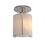 Hubbardton Forge 2007 Vintage Platinum Opal Glass (GG) Exos Round Semi-Flush