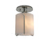 Hubbardton Forge 2007 Sterling Opal Glass (GG) Exos Round Semi-Flush