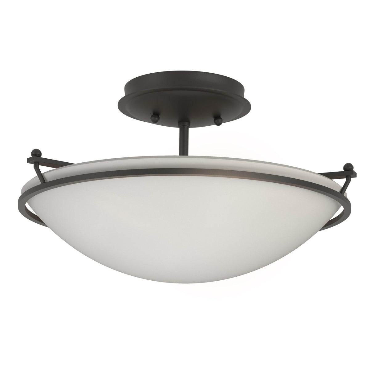 Hubbardton Forge 2000 Black Opal Glass (GG) Plain Small Semi-Flush