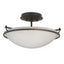 Hubbardton Forge 2000 Black Opal Glass (GG) Plain Small Semi-Flush