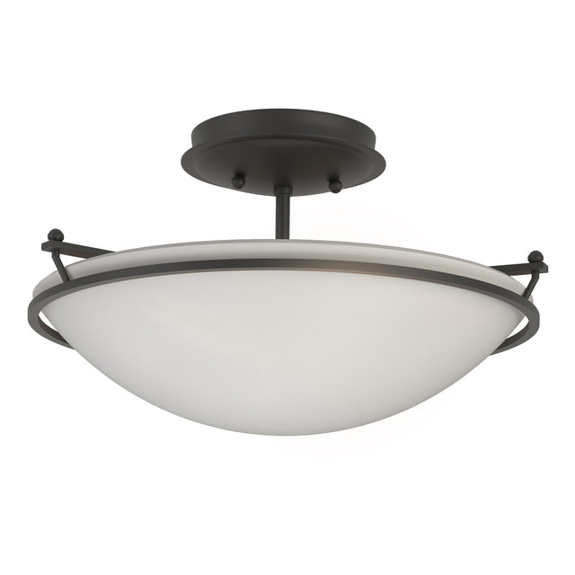 Hubbardton Forge 2000 Black Opal Glass (GG) Plain Small Semi-Flush