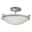Hubbardton Forge 2000 Vintage Platinum Opal Glass (GG) Plain Small Semi-Flush