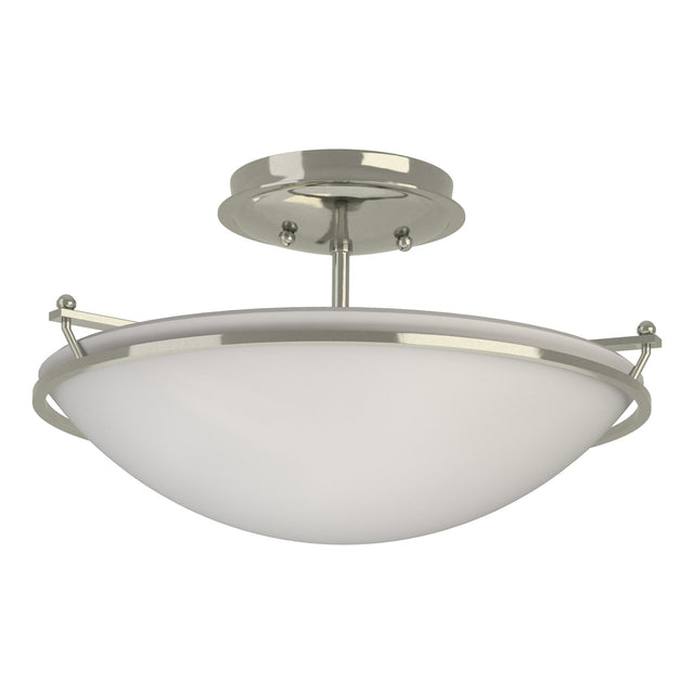 Hubbardton Forge 2000 Sterling Opal Glass (GG) Plain Small Semi-Flush