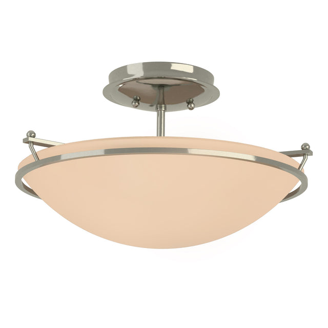 Hubbardton Forge 2000 Sterling Sand Glass (SS) Plain Small Semi-Flush