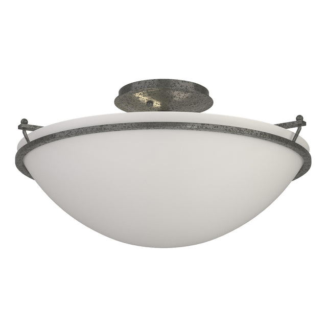 Hubbardton Forge 2004 Natural Iron Opal Glass (GG) Plain Large Semi-Flush