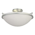 Hubbardton Forge 2004 Vintage Platinum Opal Glass (GG) Plain Large Semi-Flush