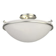 Hubbardton Forge 2004 Sterling Opal Glass (GG) Plain Large Semi-Flush