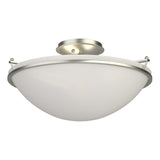 Hubbardton Forge 2004 Sterling Opal Glass (GG) Plain Large Semi-Flush