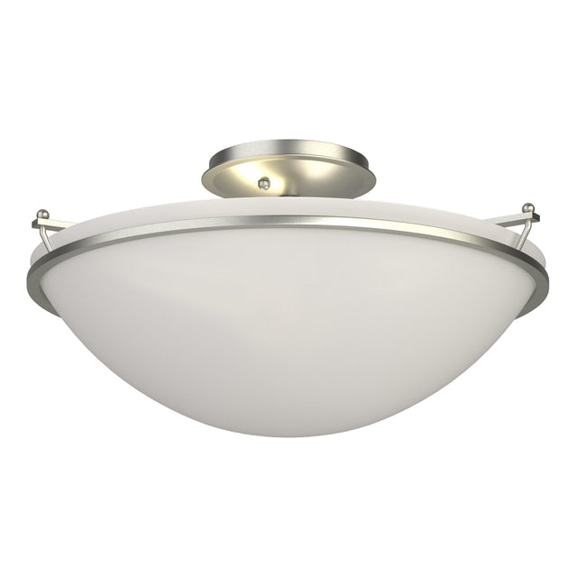 Hubbardton Forge 2004 Sterling Opal Glass (GG) Plain Large Semi-Flush