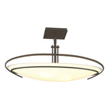 Hubbardton Forge 2006 Dark Smoke Opal Glass (GG) Mackintosh Semi-Flush