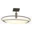 Hubbardton Forge 2006 Dark Smoke Opal Glass (GG) Mackintosh Semi-Flush