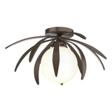 Hubbardton Forge 2020 Bronze Opal Glass (GG) Dahlia Semi-Flush