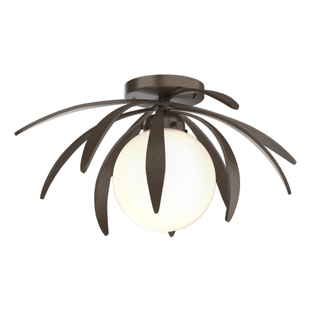 Hubbardton Forge 2020 Bronze Opal Glass (GG) Dahlia Semi-Flush